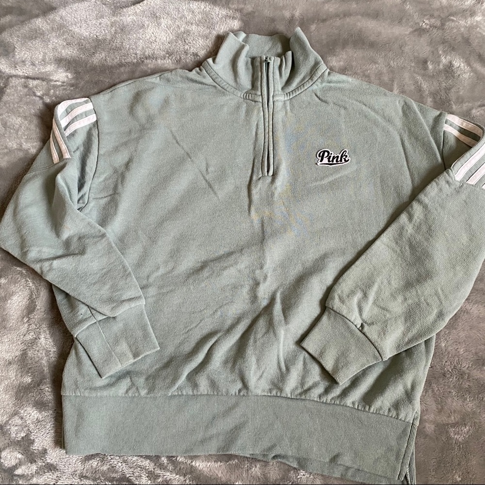 VS Pink Half-Zip Sweatshirt